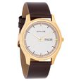 Sonata Quartz Analog with Day and Date White Dial Leather Strap Watch for Men - image number 1