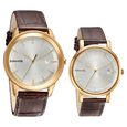 Sonata Quartz Analog with Date White Dial Leather Strap Watch for Couple - image number 0