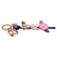 Key Chain Watch By Sonata Quartz Analog Rose Gold Dial Pink Leather Key Chain Strap Watch For Women - image number 2