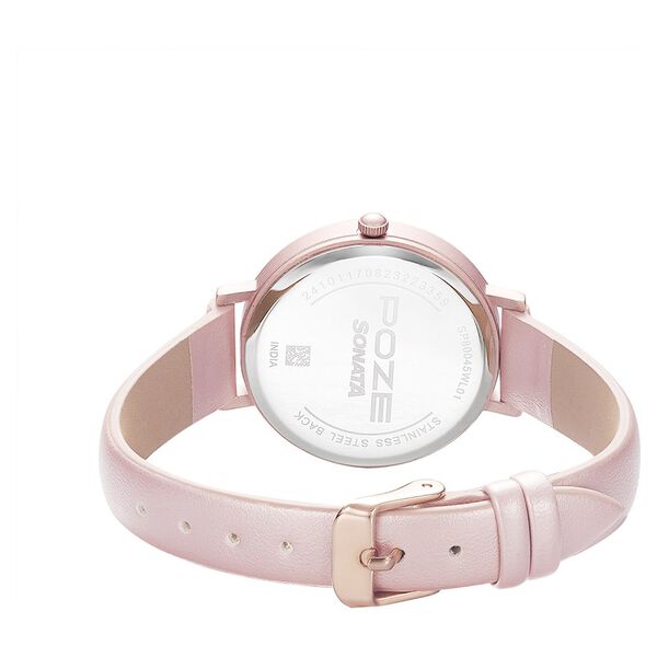 Poze by Sonata Quartz Analog White Dial PU Leather Strap Watch for Women - image number 4