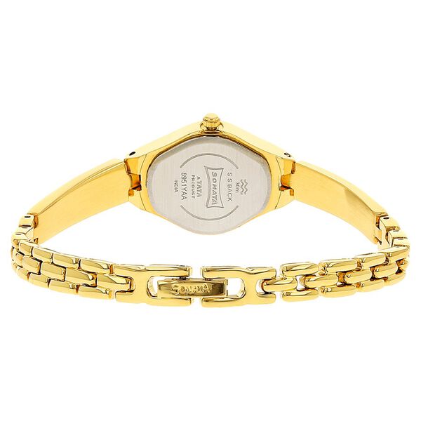 Sonata Quartz Analog White Dial Metal Strap Watch for Women - image number 3