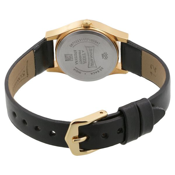 Sonata Essentials Silver Dial Women Watch With Leather Strap - image number 3