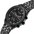 Sonata Eternia Quartz Multifunction Black Dial Metal Strap Watch For Men - image number 2