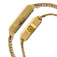 Sonata Quartz Analog with Day and Date Golden Dial Stainless Steel Strap Watch for Couple - image number 2