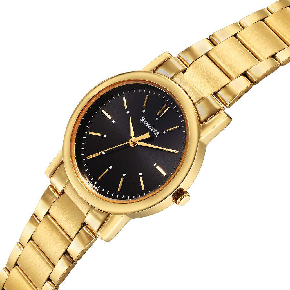 Sonata gold chain watches top