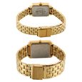Sonata Quartz Analog Champagne Dial Stainless Steel Strap Watch for Couple - image number 3