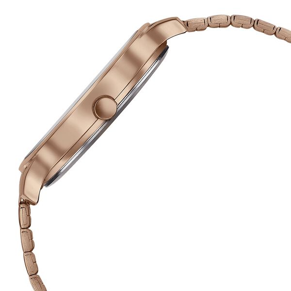Sonata Wedding Bling Quartz Analog Brown Dial Rose Gold Stainless Steel Strap Watch for Women - image number 3
