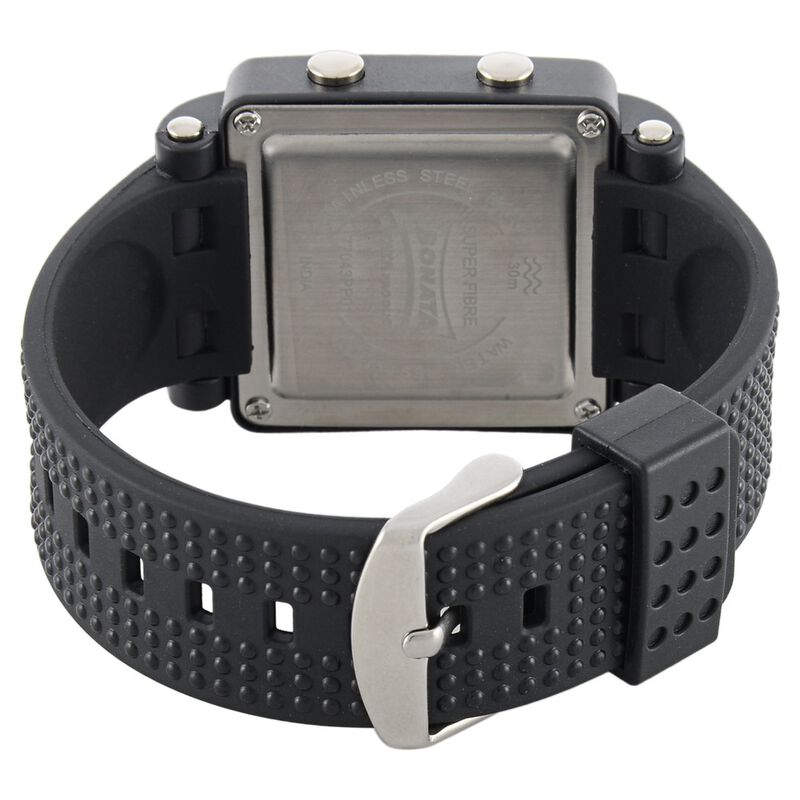 Buy Online SF Digital Dial Black Plastic Strap Watch for Men Sonata