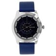 Sonata Quartz Analog Silver Dial Leather Strap Watch for Men