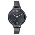 Sonata Poze Quartz Analog Black Dial Leather Strap Watch for Women - image number 1