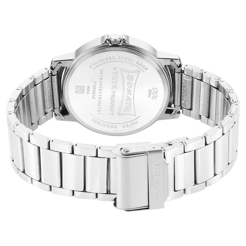 Sonata Quartz Analog Silver Dial Watch for Men - image number 3