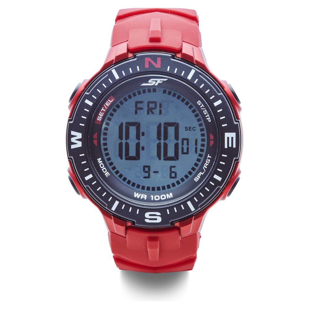 Buy Online SF Digital Dial Silicone Strap Watch for Men 77095pp03 Sonata