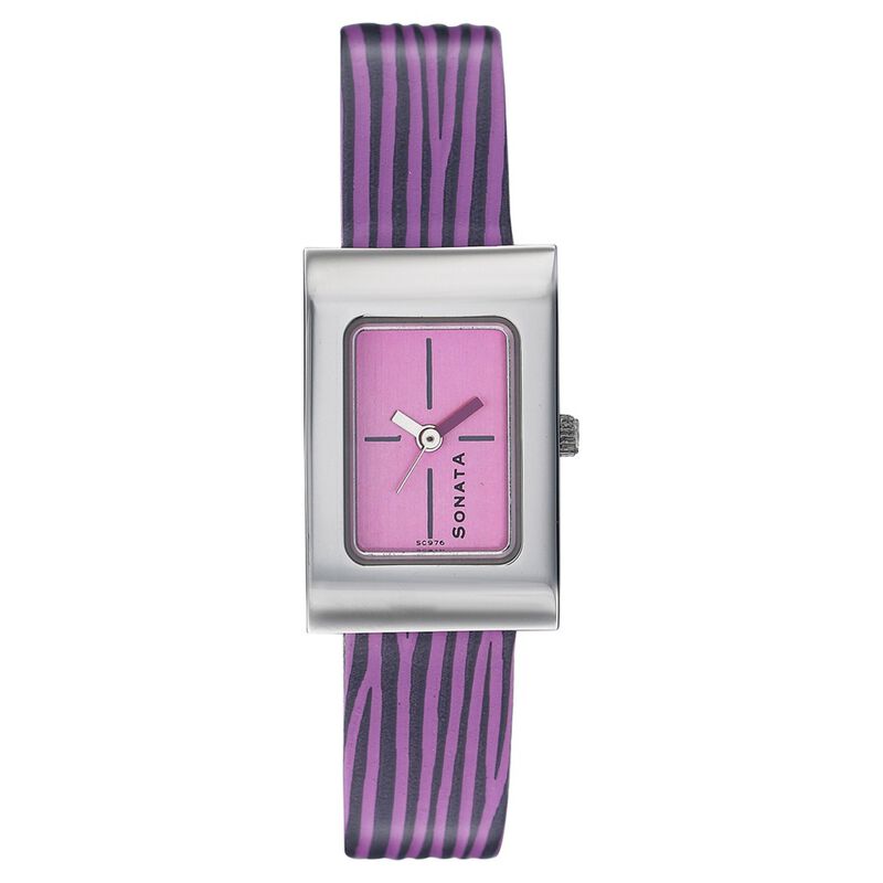 Sonata Quartz Analog Pink Dial Strap Watch for Women - image number 0