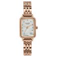Sonata Poze Quartz Analog Mother of Pearl Dial Rose Gold Metal Strap Watch For Women - image number 1