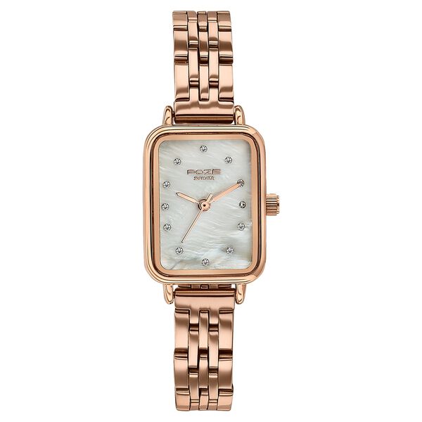 Sonata Poze Quartz Analog Mother of Pearl Dial Rose Gold Metal Strap Watch For Women - image number 1