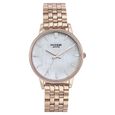 Sonata Poze Quartz Analog Mother of Pearl Round Dial Rose Gold Stainless Steel Strap Watch For Women - image number 1