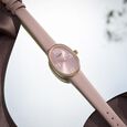 Sonata Poze Quartz Analog Rose Gold Dial Metal Strap Watch for Women