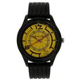 SF Quartz Analog Green Dial Plastic Strap Watch for Men