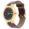 Sonata Quartz Analog with Day and Date Black Dial Leather Strap Watch for Men - image number 1