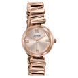 Poze By Sonata Quartz Analog Pink Dial Rose Gold Metal Strap Watch For Women - image number 2