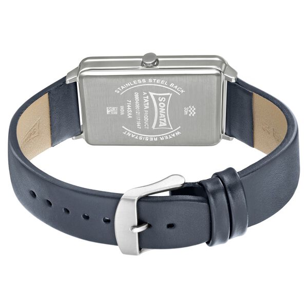 Sonata Quartz Analog Leather Strap Watch for Men - image number 3