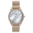 Sonata Poze Quartz Analog Mother of Pearl Dial Rose Gold Color Stainless Steel Strap Watch For Women - image number 1