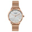 Poze By Sonata Quartz Analog White Dial Rose Gold Metal Strap Watch For Women - image number 1