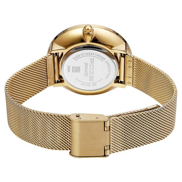 Poze by Sonata Quartz Analog White Dial Stainless Steel Strap Watch for Women - image number 4