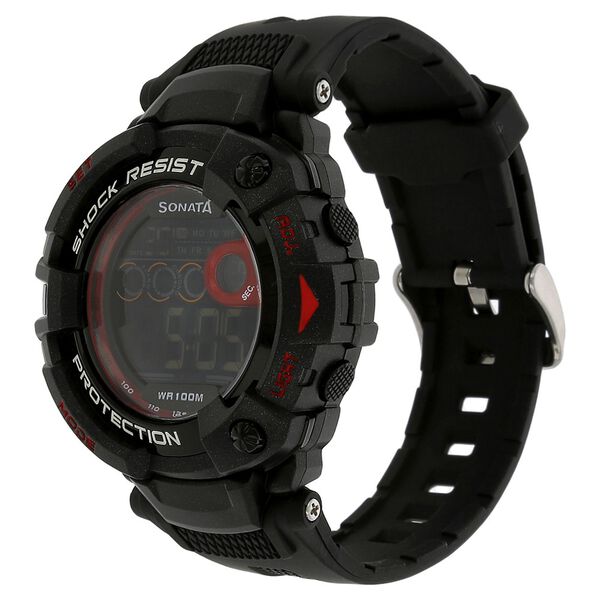 SF Digital Dial Plastic Strap Watch for Men - image number 1