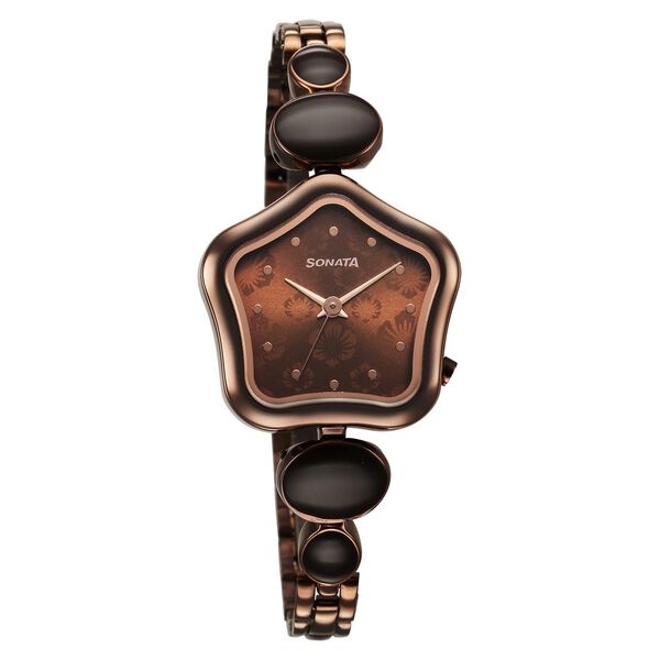 Sonata Utsav Brown Dial Watch for Women - image number 0