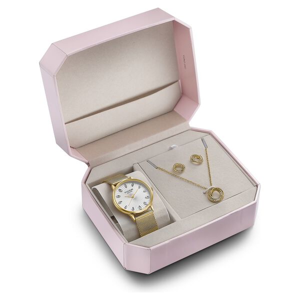 Sonata Poze Quartz Analog White Dial Metal Strap Watch For Women - image number 6