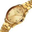 Sonata Traditional Essentials Quartz Analog Champagne Dial Golden Metal Strap Watch For Men - image number 2