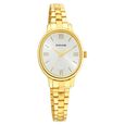 Sonata Classic�Gold Pink Dial Metal Strap Watch for Women