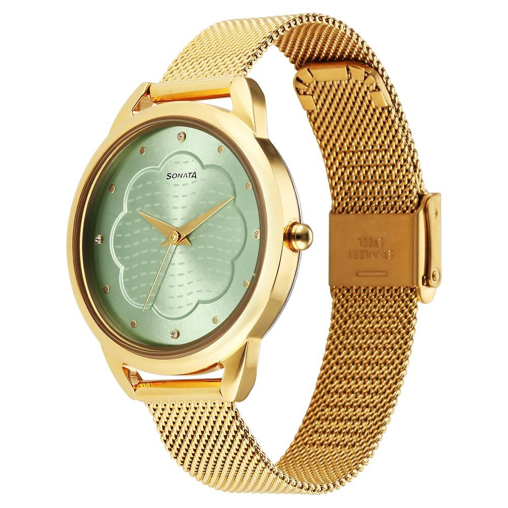 Sonata Wedding Quartz Analog Blue Dial Stainless Steel Strap Watch