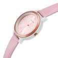 Sonata Pop Pink Dial Women Watch With Leather Strap - image number 2