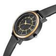 Sonata Pop Black Dial Women Watch With Leather Strap - image number 2