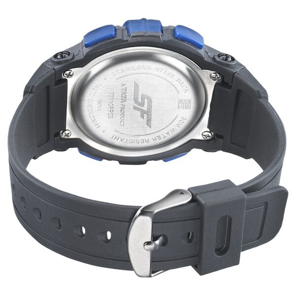 SF Digital Dial Black PU Strap Watch for Men - image number 3