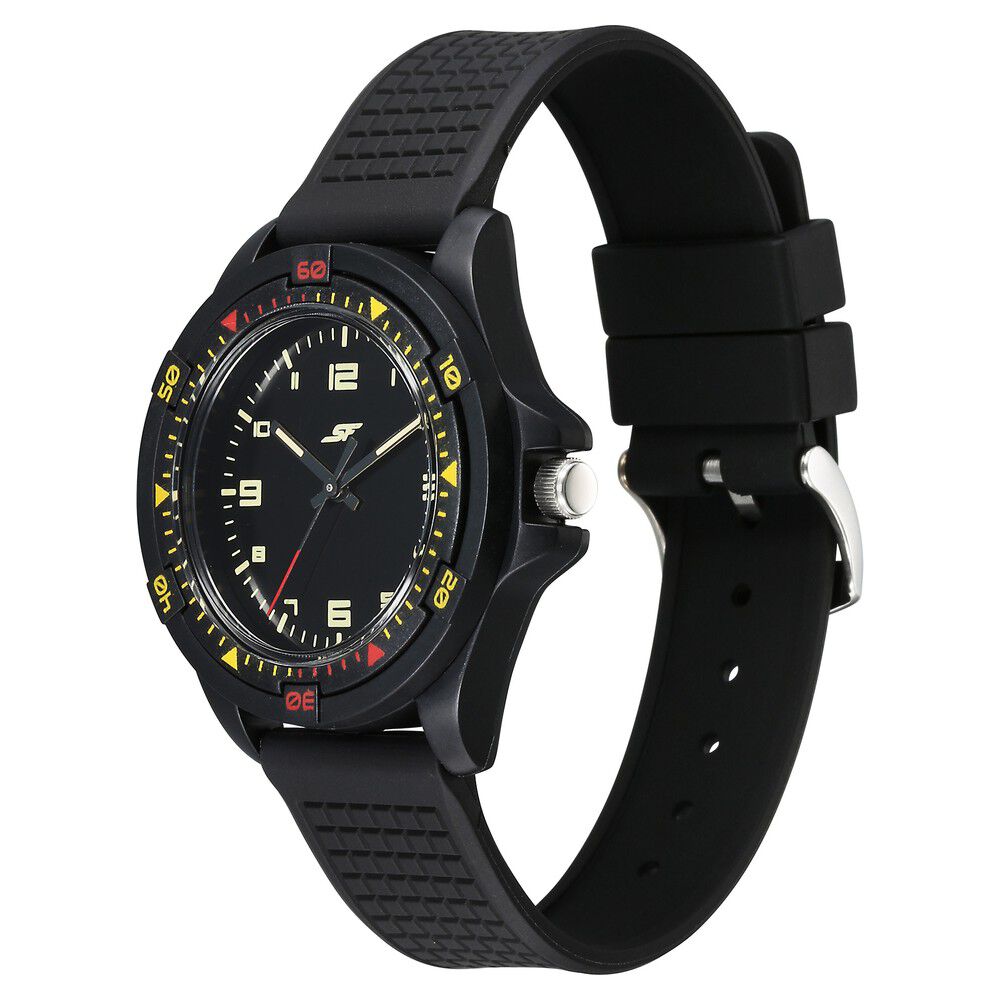 Buy Online SF Sporty Analogs Quartz Analog Black Dial Black