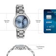 Poze By Sonata Quartz Analog Blue Dial Silver Metal Strap Watch For Women - image number 3