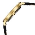 Sonata Gold Quartz Analog Sacred Forest Green With Gold Coin Dial Black Leather Strap Watch For Men - image number 5