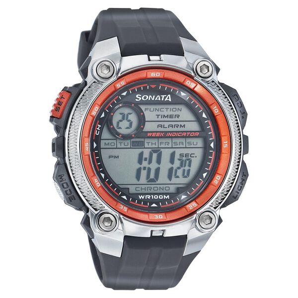 SF Digital Dial Plastic Strap Watch for Men - image number 0