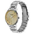 Poze By Sonata Quartz Analog Yellow Dial Silver Stainless Steel Strap Watch For Men - image number 4