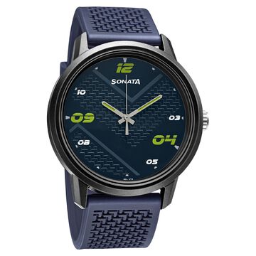Sonata Quartz Analog PU Strap Watch for Men