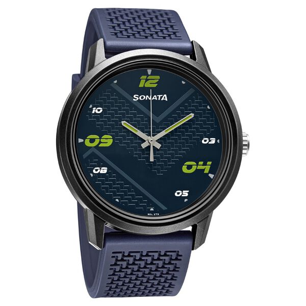 Sonata Quartz Analog PU Strap Watch for Men - image number 0