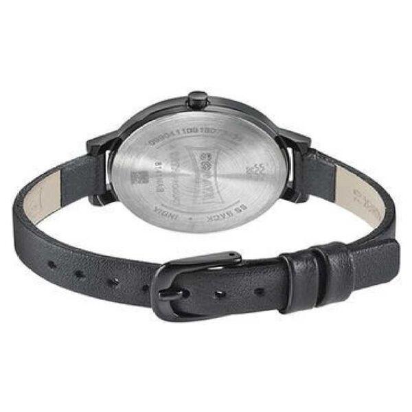 Sonata Quartz Analog Black Dial Leather Strap Watch for Women - image number 2