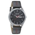 Sonata Nxt Quartz Analog with Day and Date Silver Dial Leather Strap Watch for Men