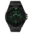 SF Quartz Analog Black Dial Plastic Strap Watch for Men