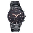 Sonata Wedding Edit Quartz Multifunction Black Dial Stainless Steel Strap Watch For Men - image number 2