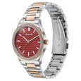 Sonata Jashn Quartz Analog Maroon Dial Two Toned Metal Strap Watch For Women - image number 2