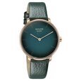 Sonata Sleek Quartz Analog Green Dial Green Leather Strap Watch for Women - image number 1